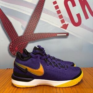 Nike Lebron NXXT Gen Lakers Purple Yellow Basketball Shoes Men’s Size 10